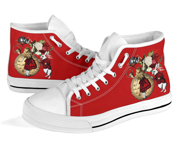 High Top Sneakers - Alice in Wonderland Gifts #32 Red Series
