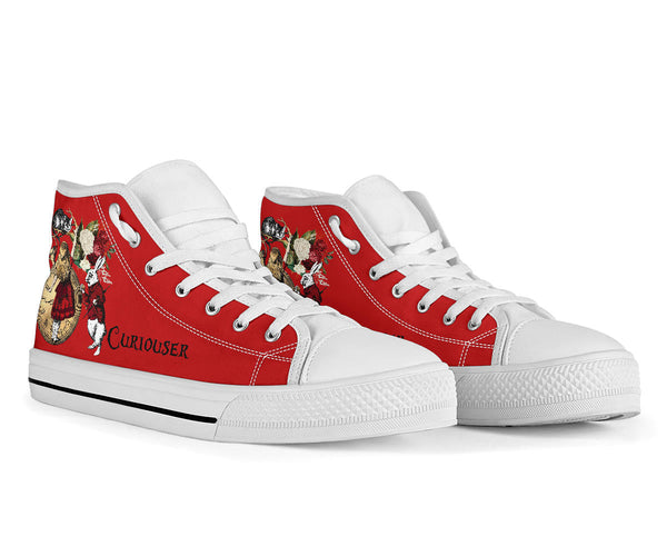 High Top Sneakers - Alice in Wonderland Gifts #32 Red Series