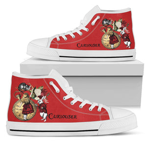 High Top Sneakers - Alice in Wonderland Gifts #32 Red