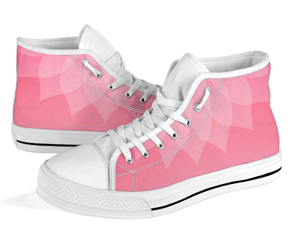 High Top Sneakers - Blush Pink Graphic | Custom High Top 