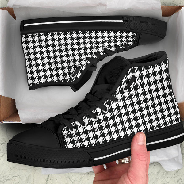 High Top Sneakers - Classic Houndstooth | Birthday Gifts