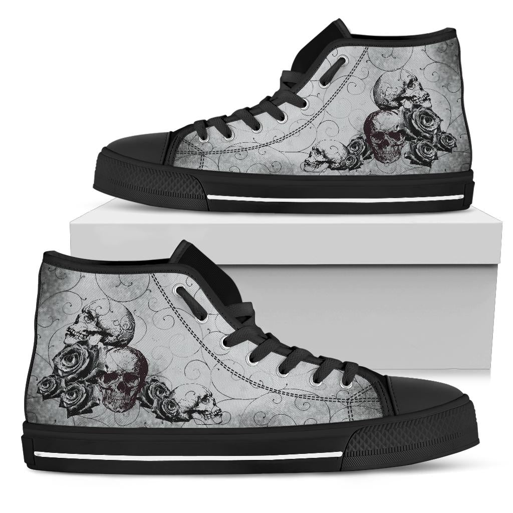 High Top Sneakers - Goth Shoes #101 | Custom Shoes Custom