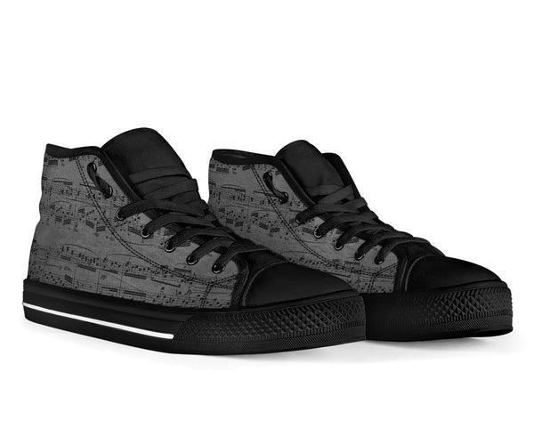 High Top Sneakers - Grunge Music Sheet | Birthday Gifts Gift
