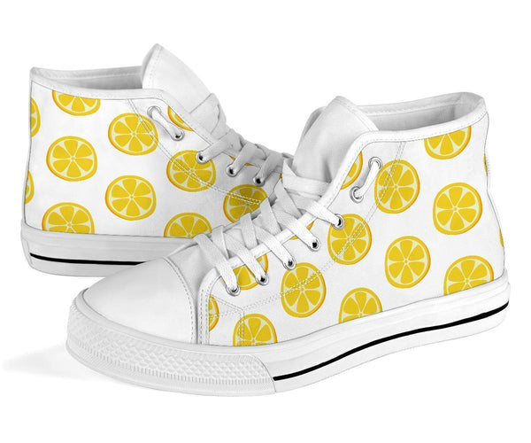 High Top Sneakers - Lemon Love | Custom High Top Shoes 