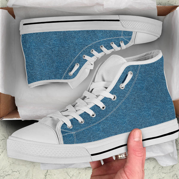 High Top Sneakers - Light Blue | Birthday Gifts Gift Idea