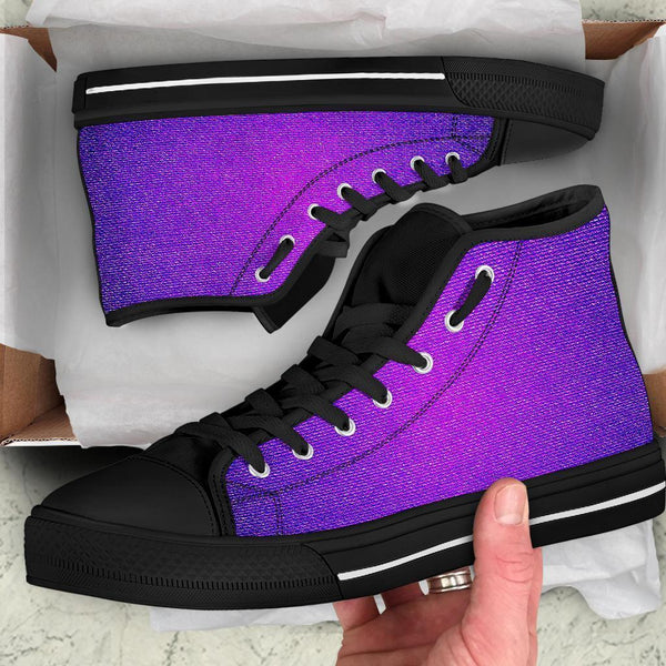 High Top Sneakers - Purple Ombre | Custom High Top Shoes 