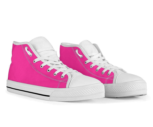 High Top Sneakers - Simply Pink | Blush Pink Flat Shoes 