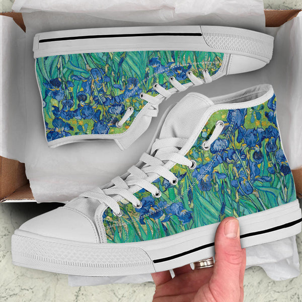 High Top Sneakers - Vintage Art | Vincent van Gogh: Irises |