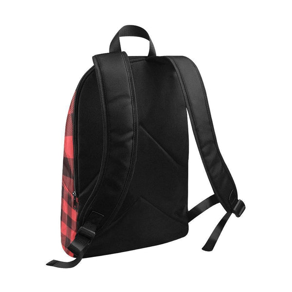 Laptop Backpack (Nylon) - Black & Red Plaid | ACES INFINITY