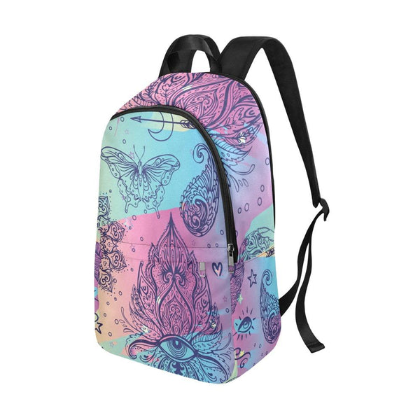 Laptop Backpack (Nylon) - Colorful Doodle | ACES INFINITY