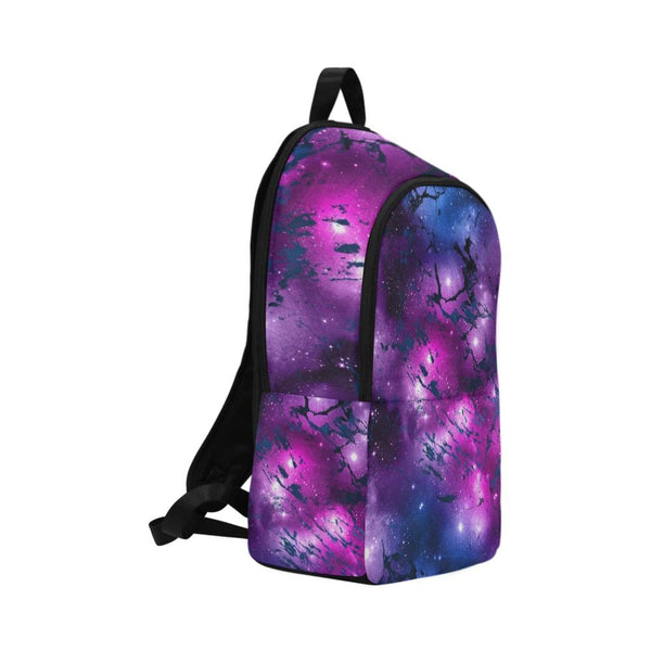 Laptop Backpack (Nylon) - Watercolor Marble Galaxy #2 | ACES