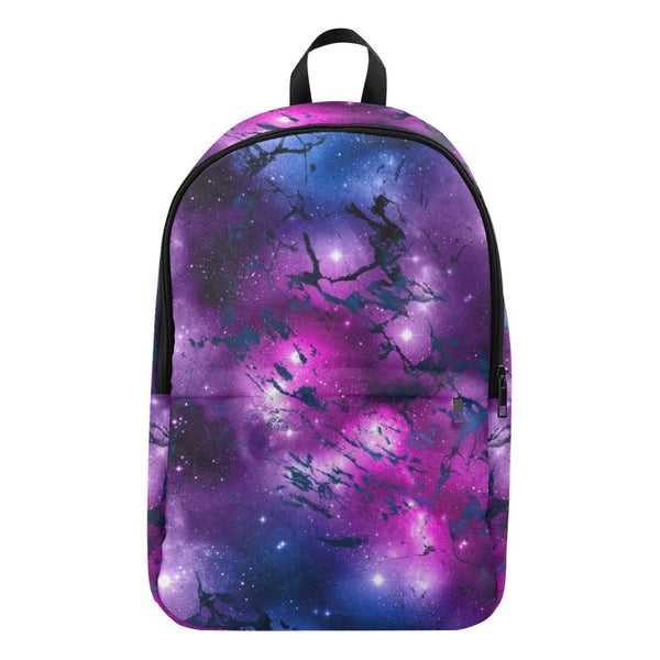 Laptop Backpack (Nylon) - Watercolor Marble Galaxy #2 | ACES