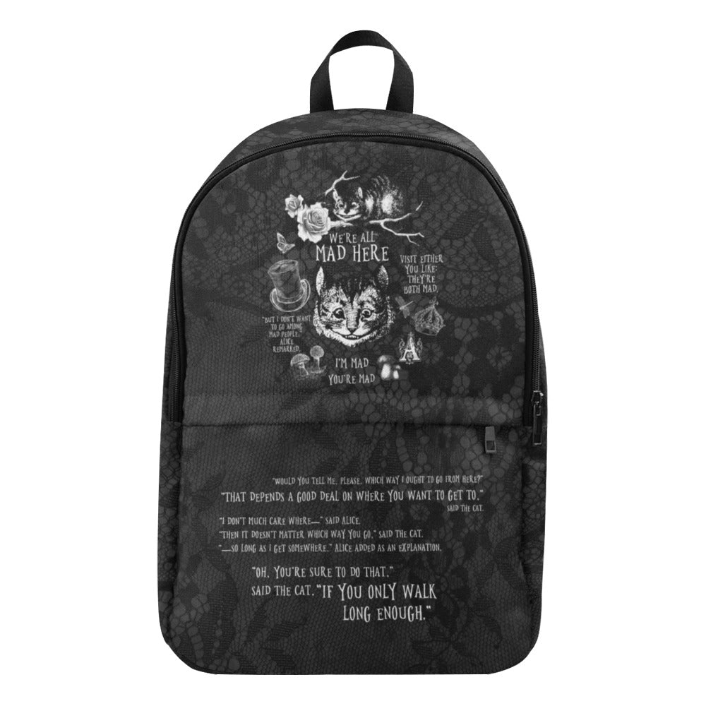 Alice in Wonderland Laptop Backpack Gifts #101 Black