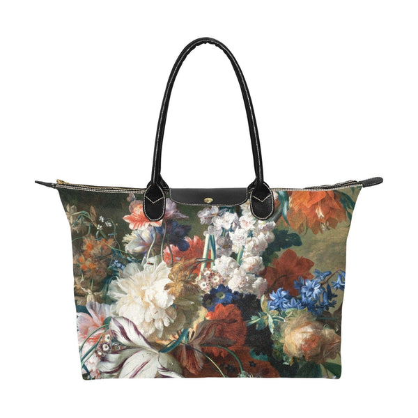 Nylon Tote-Vintage Art Jan van Huysum: Bouquet of Flowers