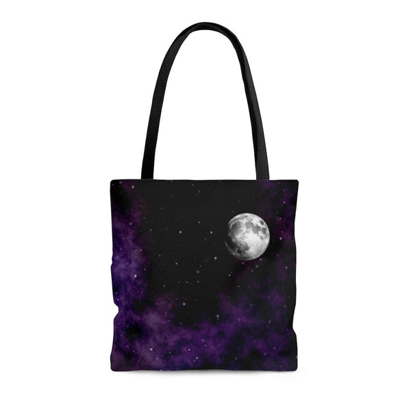 Premium Polyester Tote Bag - Moon Phases #100 Galaxy 