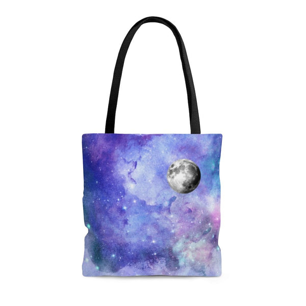 Premium Polyester Tote Bag - Moon Phases #101 Galaxy 