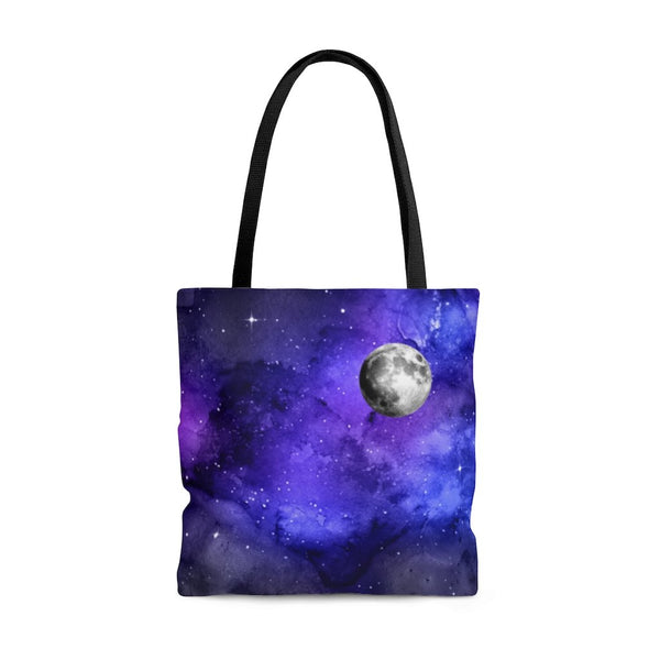 Premium Polyester Tote Bag - Moon Phases #102 Galaxy 