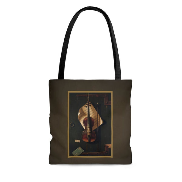 Premium Polyester Tote Bag - Vintage Art #202 Violin | Artsy