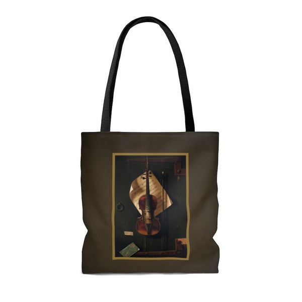 Premium Polyester Tote Bag - Vintage Art #202 Violin | Artsy