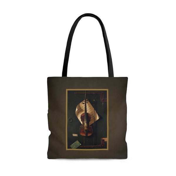 Premium Polyester Tote Bag - Vintage Art #202 Violin | Artsy