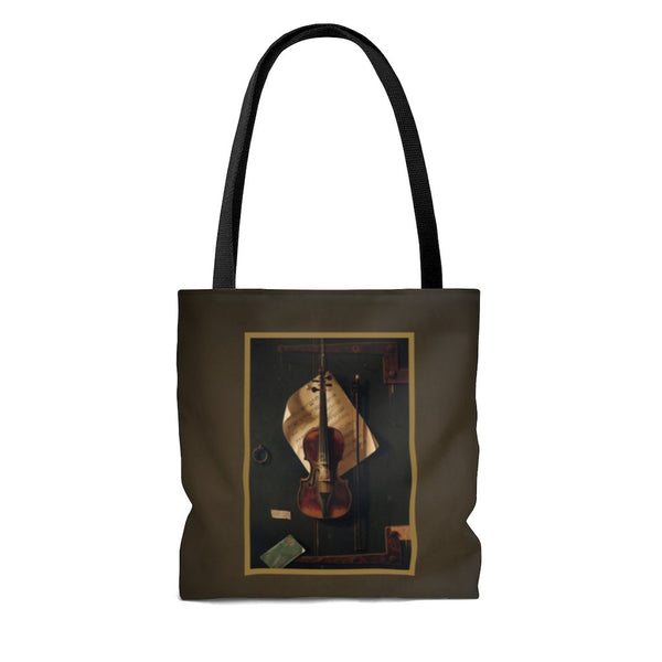 Premium Polyester Tote Bag - Vintage Art #202 Violin | Artsy