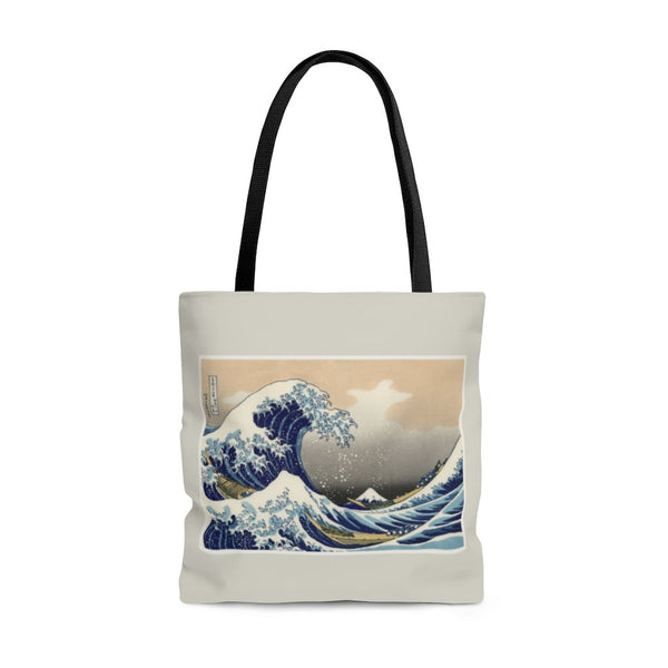 Premium Polyester Tote Bag - Vintage Art #301 The Great Wave