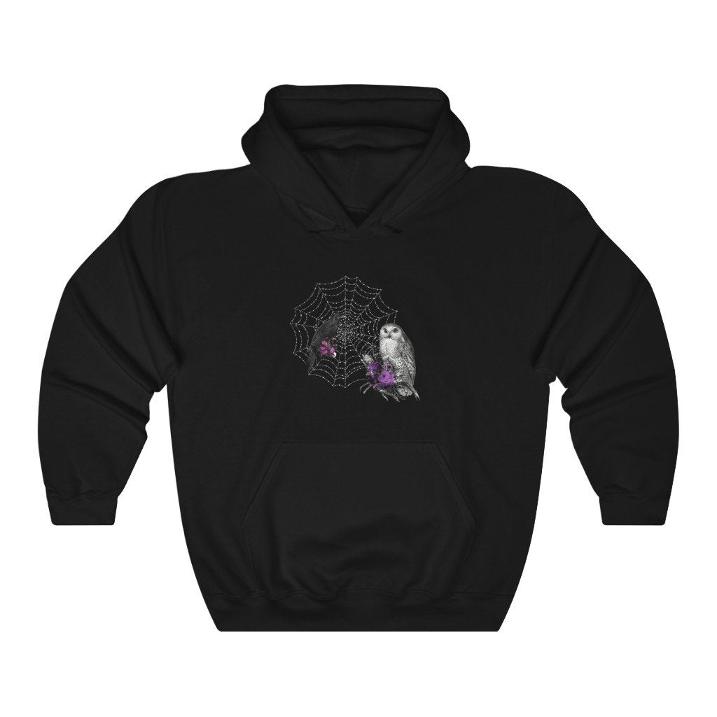 Pullover Hoodies-Raven and Owl | ACES INFINITY