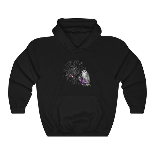 Pullover Hoodies-Raven and Owl | Printify