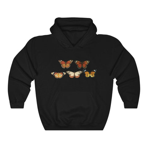 Pullover Hoodies-Vintage Butterfly Hoodie 101 | Printify