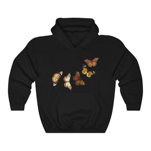 Pullover Hoodies-Vintage Butterfly Hoodie 102 | Printify