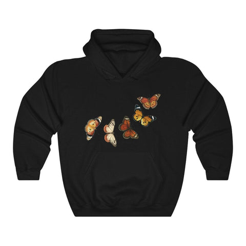 Pullover Hoodies-Vintage Butterfly Hoodie 102 | Printify