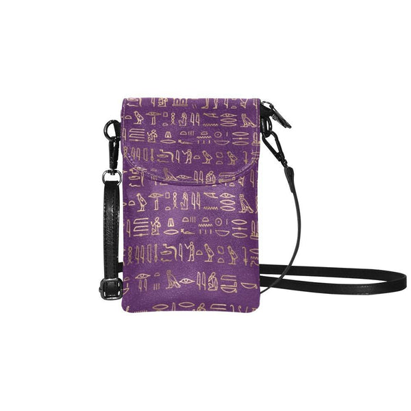 Small Cell Phone Purse - Ancient Egyptian Hieroglyphs #17 