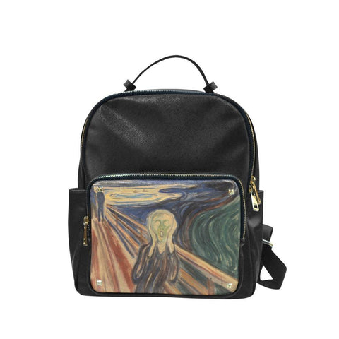 Vegan Leather Backpack - Edvard Munch: The Scream (1893) | 