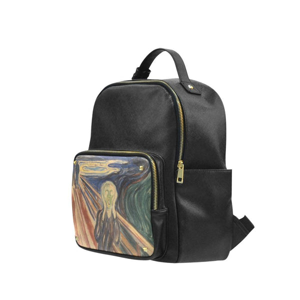 Vegan Leather Backpack - Edvard Munch: The Scream (1893) | 