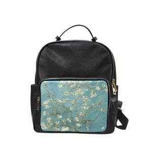 Vegan Leather Backpack - Vincent van Gogh: Almond Blossom | 