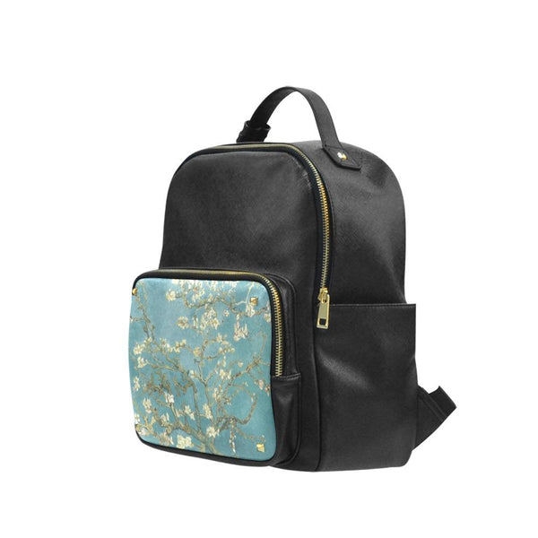 Vegan Leather Backpack - Vincent van Gogh: Almond Blossom | 