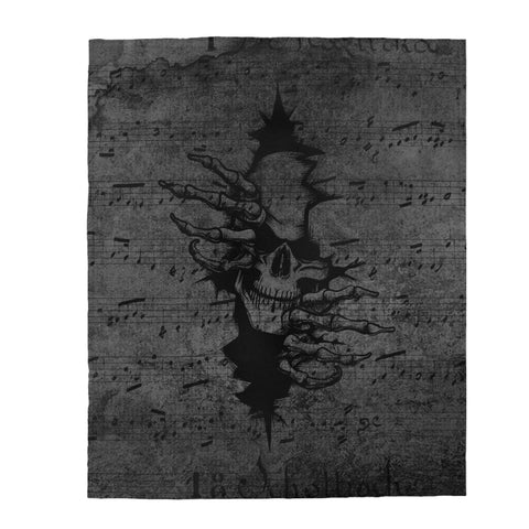 Velveteen Plush Blanket - Gothic Blanket #101 Grunge Music
